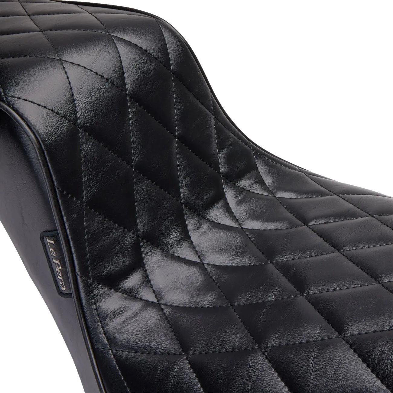 Le Pera Cherokee Seat - Black Vinyl - For Harley Davidson