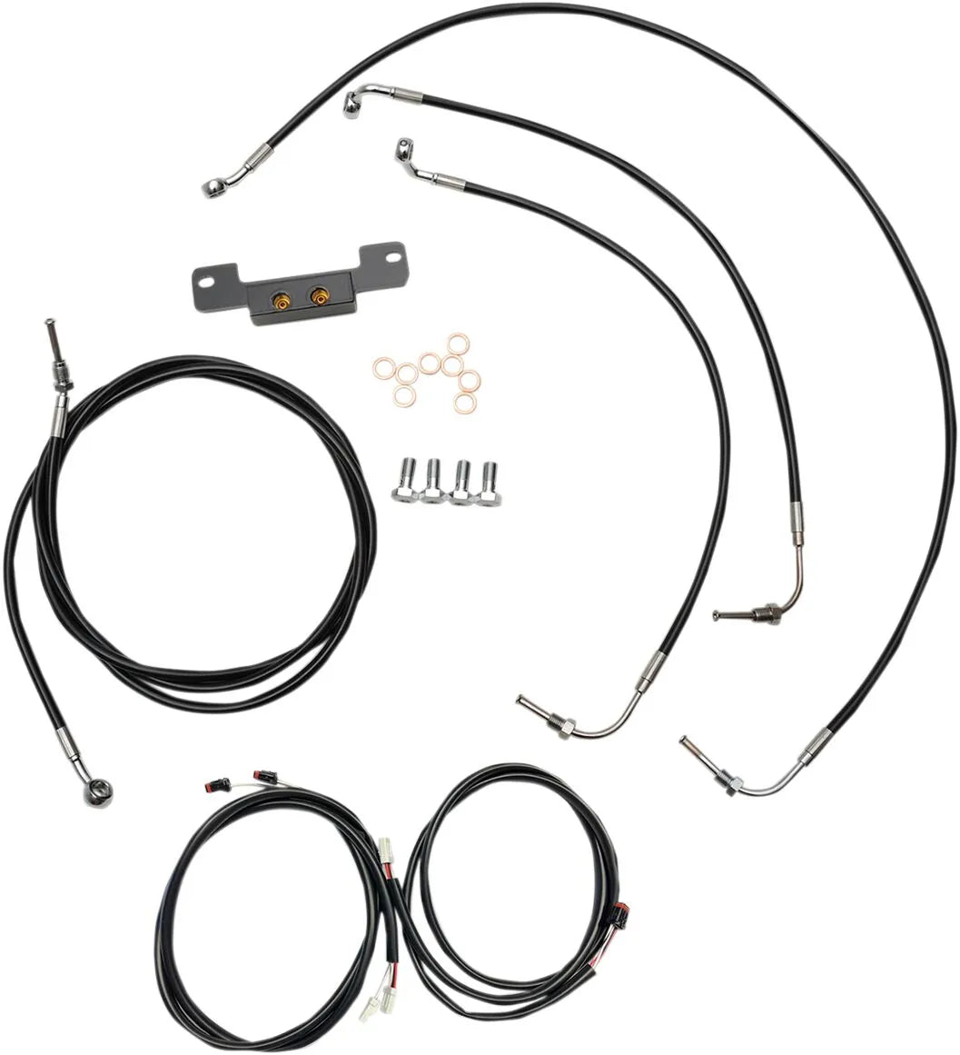 La Choppers Complete Plug-N-Play Cable Kit for 12"-14" Handlebars