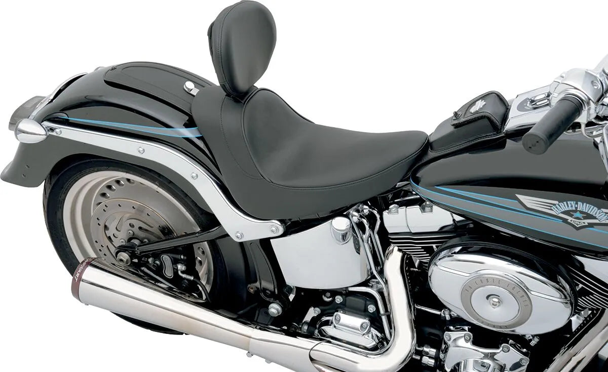 Drag Specialties Backrest Compatible Solo Seat - For Harley Davidson