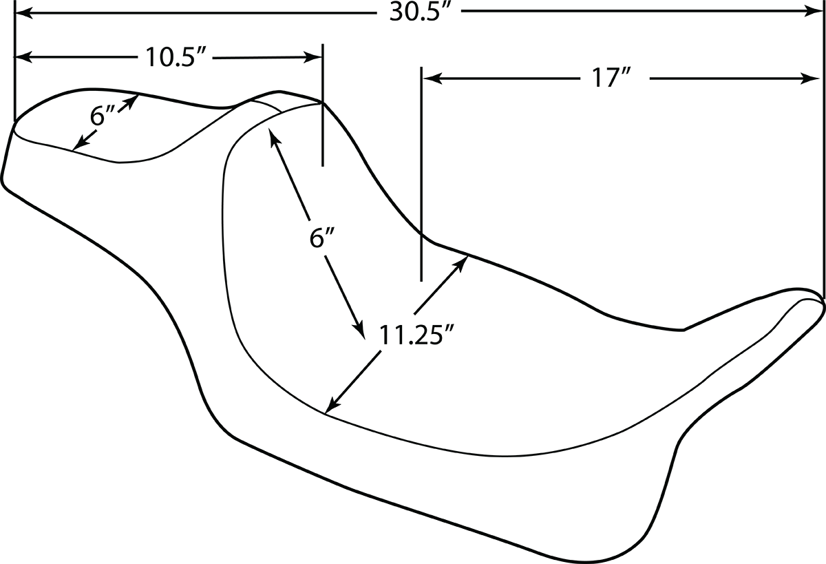 Drag Specialties Extended Reach Predator Iii Seat