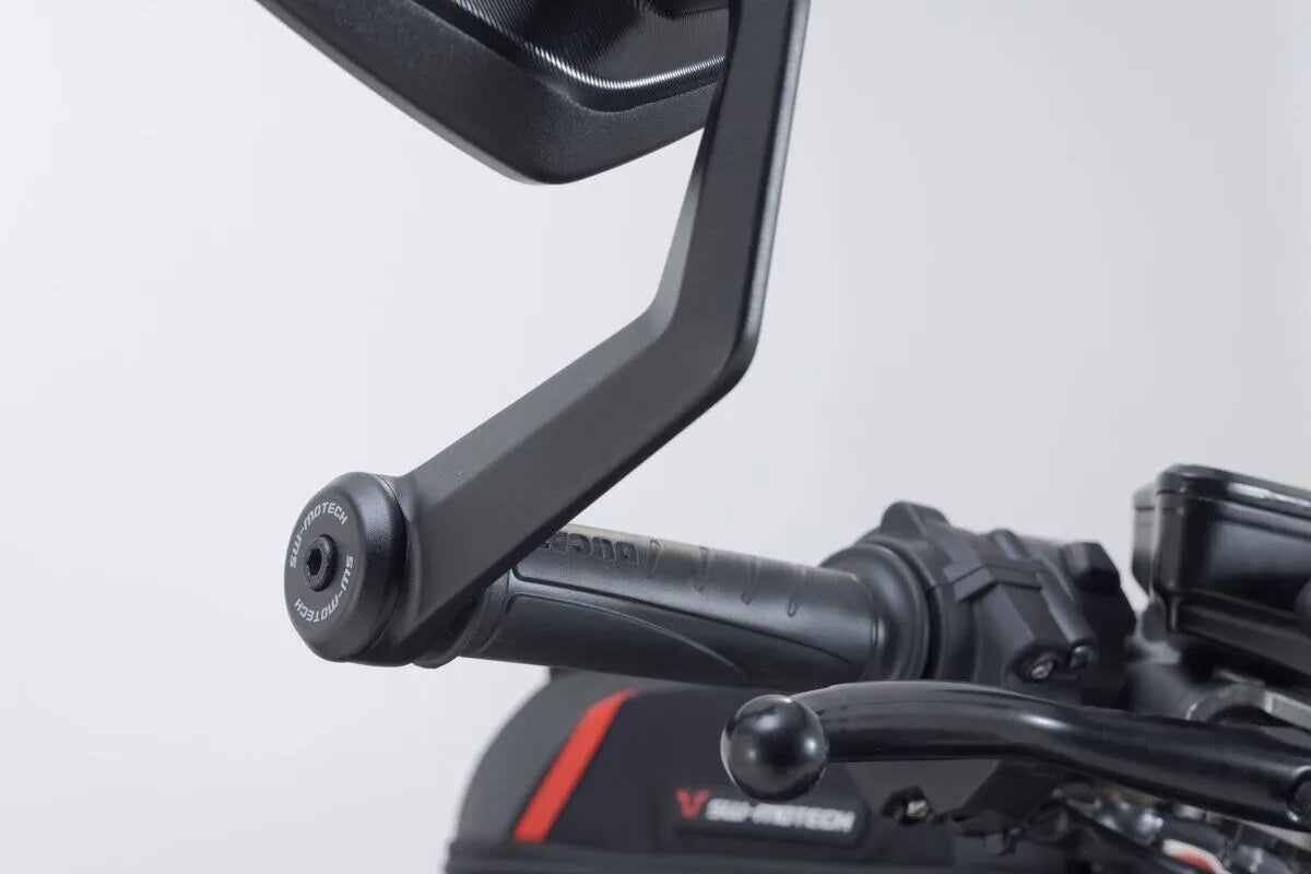 Sw-motech Bar End Mirrors - Black Aluminum
