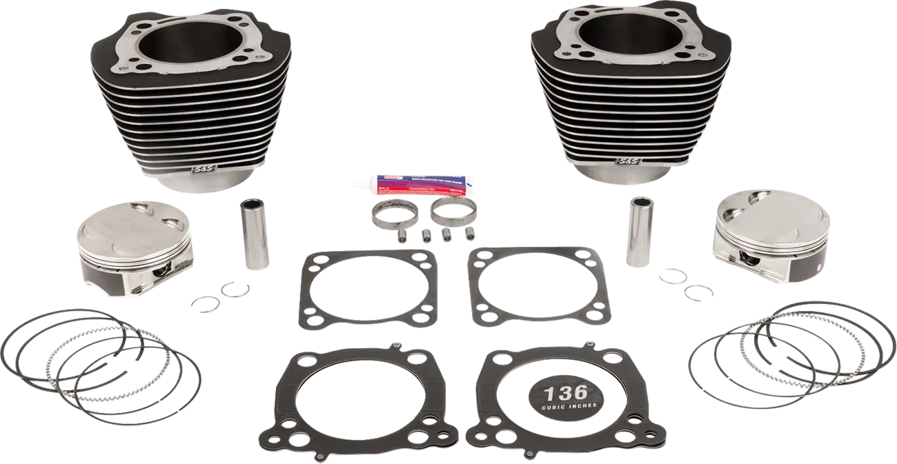 S&S Cycle Big Bore Cylinder Kit 136" Displacement