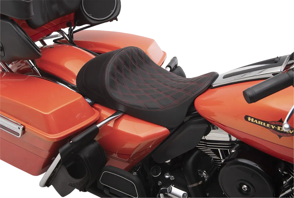 Drag Specialties Ez-on Forward Low Solo Seat - For Harley Davidson