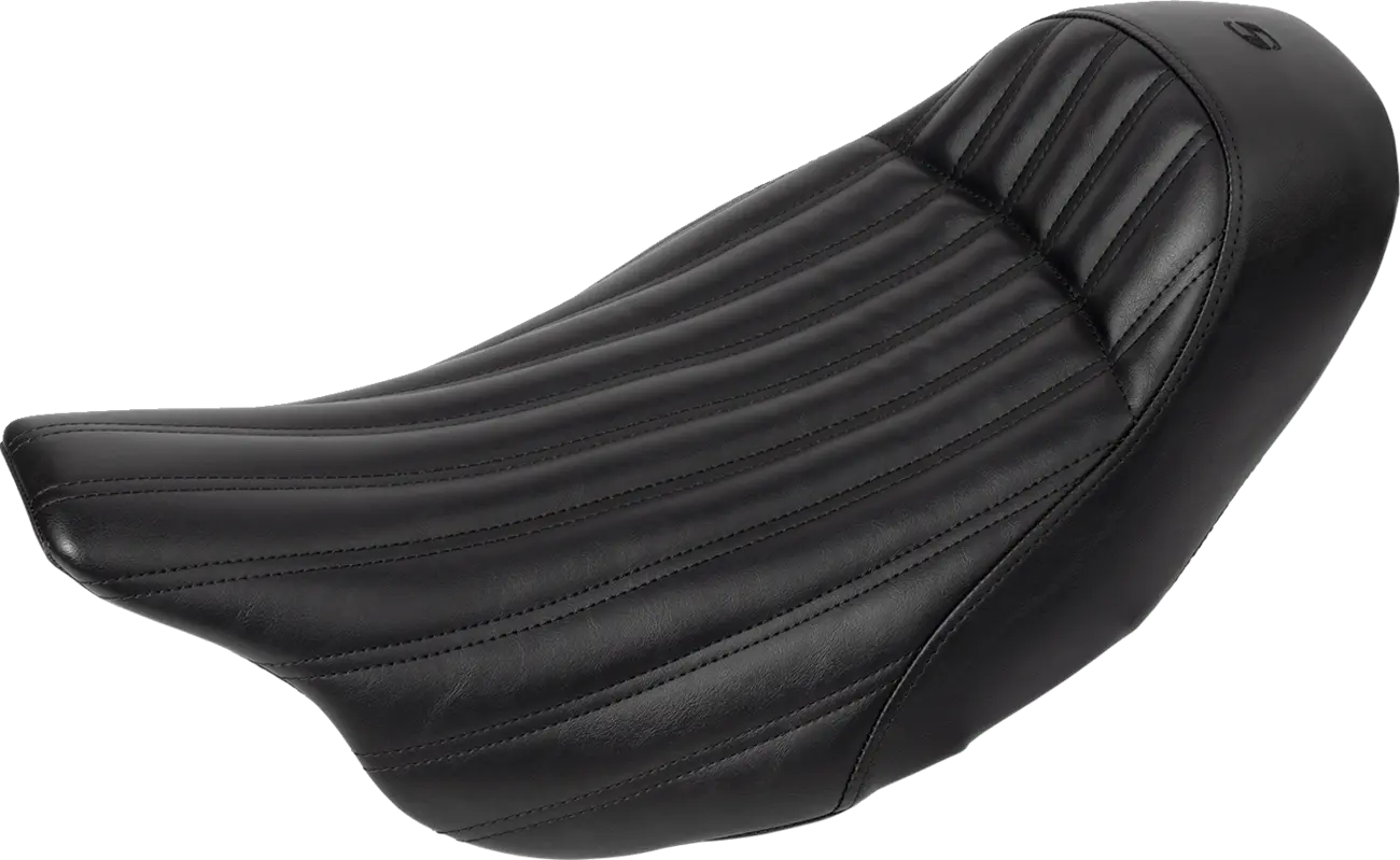 Saddlemen Knuckle Solo Seat - Black - For Harley Davidson