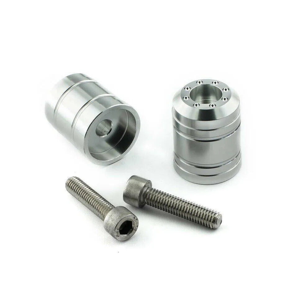 Pro Bolt Aluminium Bar Ends - Silver