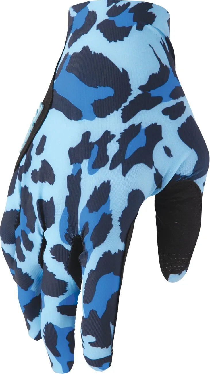 Thor Sportmode Cheetah Gloves - Black/Blue/Midnight