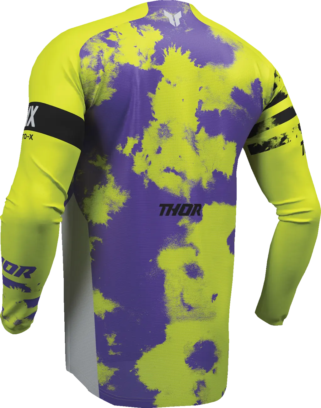 Thor Youth Launchmode Bleach Jersey - Black/Gray/Purple/Acid