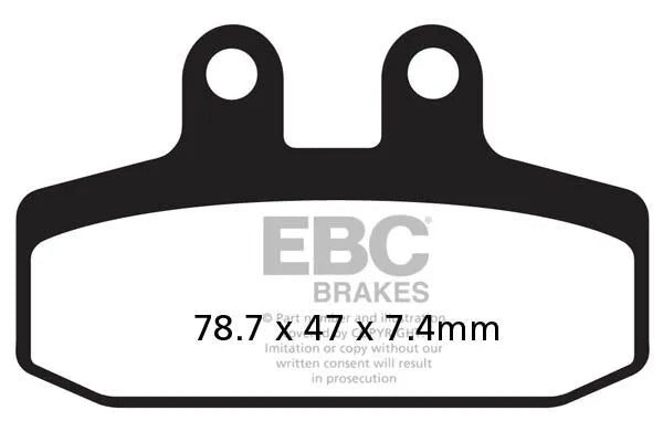Ebc Sfa-hh Sintered Brake Pads For Scooters - Front