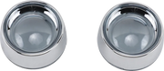 Kuryakyn Deep-dish Bezels - Bullet Turn Signals