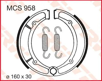 Trw Organic Brake Shoes - Enhanced Performance - Rear