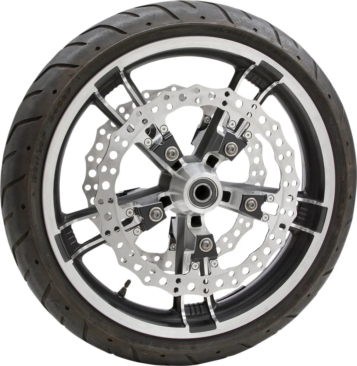 Arlen Ness Jagged Floating Rotor For V-twin Motorcycles - Front