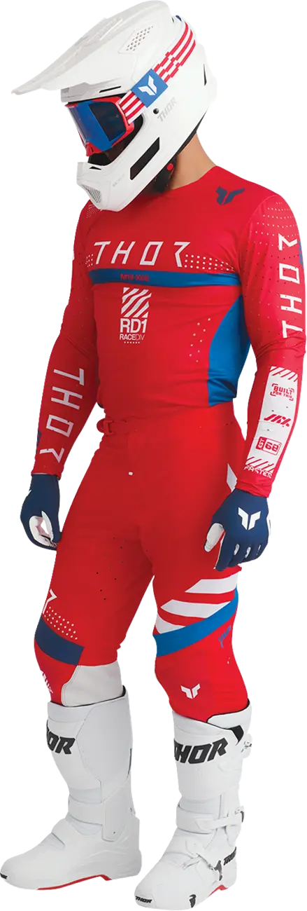 Thor Sportmode Synth Jersey - Blue/Red/White