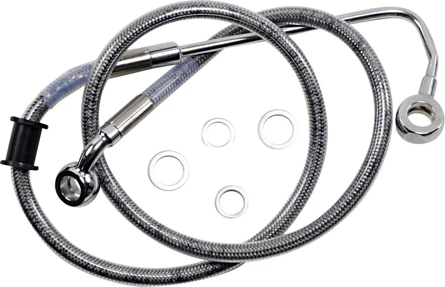 Drag Specialties Stainless Steel Brake Line Kit Front Upper Abs