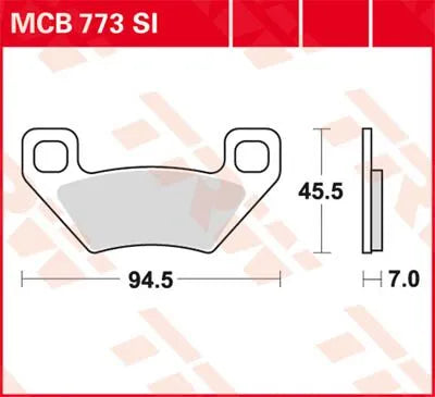 Trw Si Series Sintered Off-road Brake Pads - Front & Rear