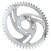 Zodiac "swirled" Rear Sprockets with Chrome Finish – Final Drive