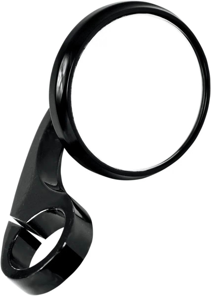 Todd's Cycle Shooter Mirror - Clamp-on, Black
