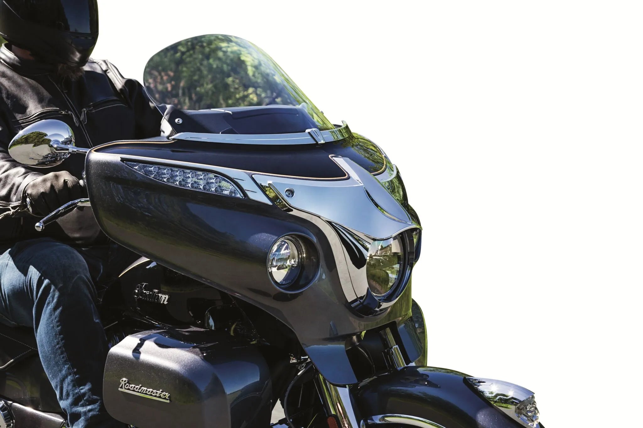 Kuryakyn Front Fairing Turn Signal Trim - Chrome Accent