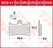 Trw Crq Series Carbon Race Brake Pads - Front