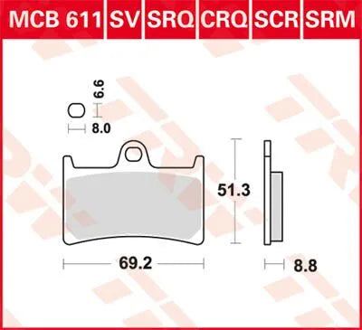 Trw Crq Series Carbon Race Brake Pads - Front
