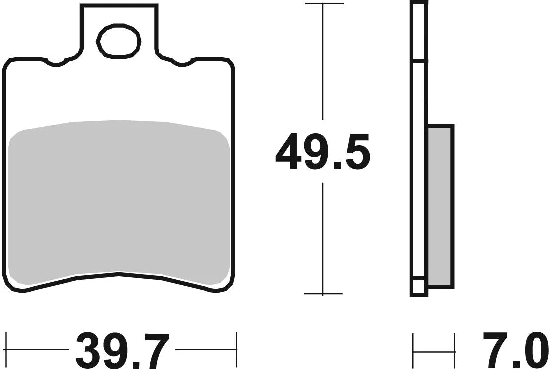 Sbs Ct Scooter Carbon Tech Organic Brake Pads - Front & Rear