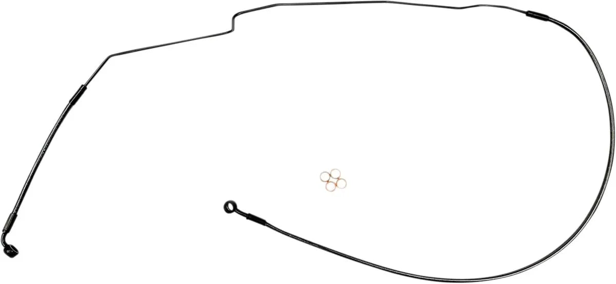 Magnum Shielding Braided Front Brake Line For Abs