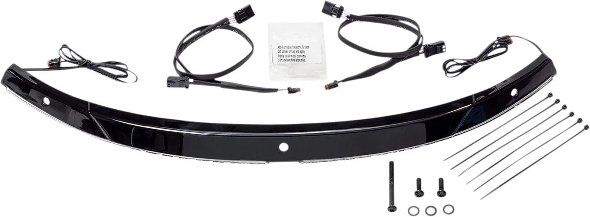 Ciro Steel Windshield Trim With Led Turn Signals