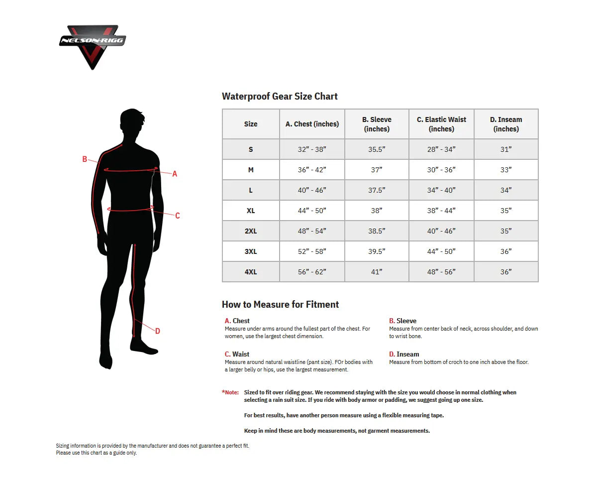 Nelson Rigg Solo Storm Waterproof Motorcycle Pants