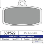 Dp Brakes Standard Sintered Metal Brake Pads - Front