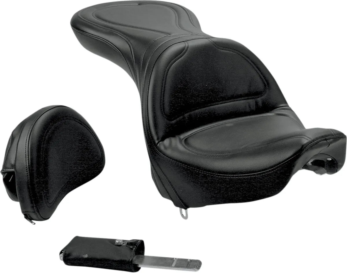 Saddlemen Explorer Seat With Backrest - For Harley Davidson