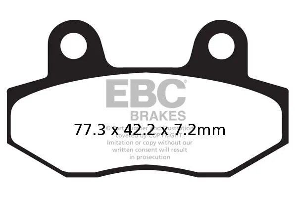 Ebc Sfa-hh Sintered Brake Pads For Scooters - Front & Rear