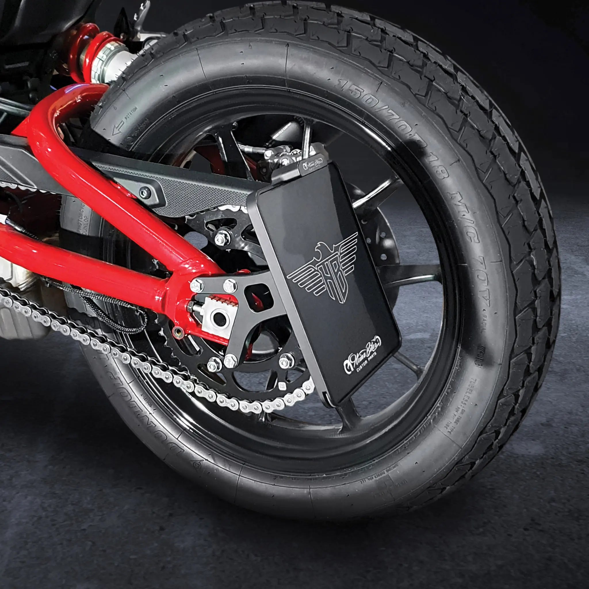 Heinz Bikes License Plate Side Mounts - Black Anodized Aluminum