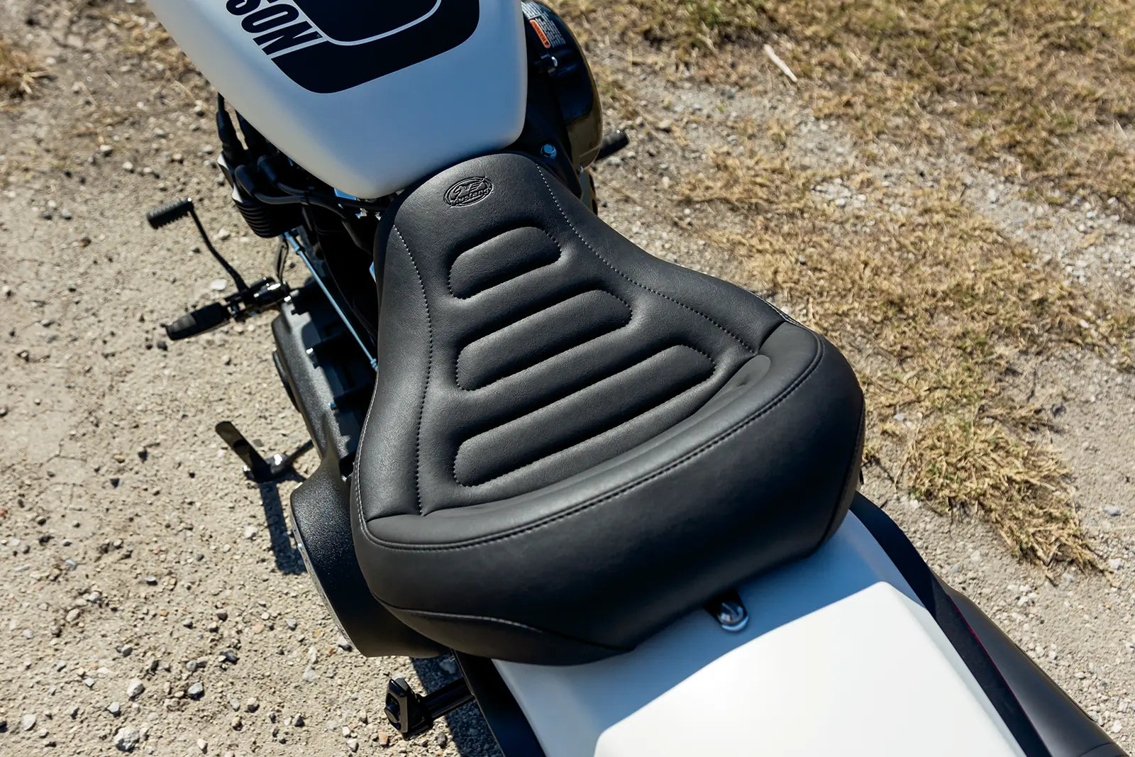 Mustang Mx Tour Solo Seat - For Harley Davidson