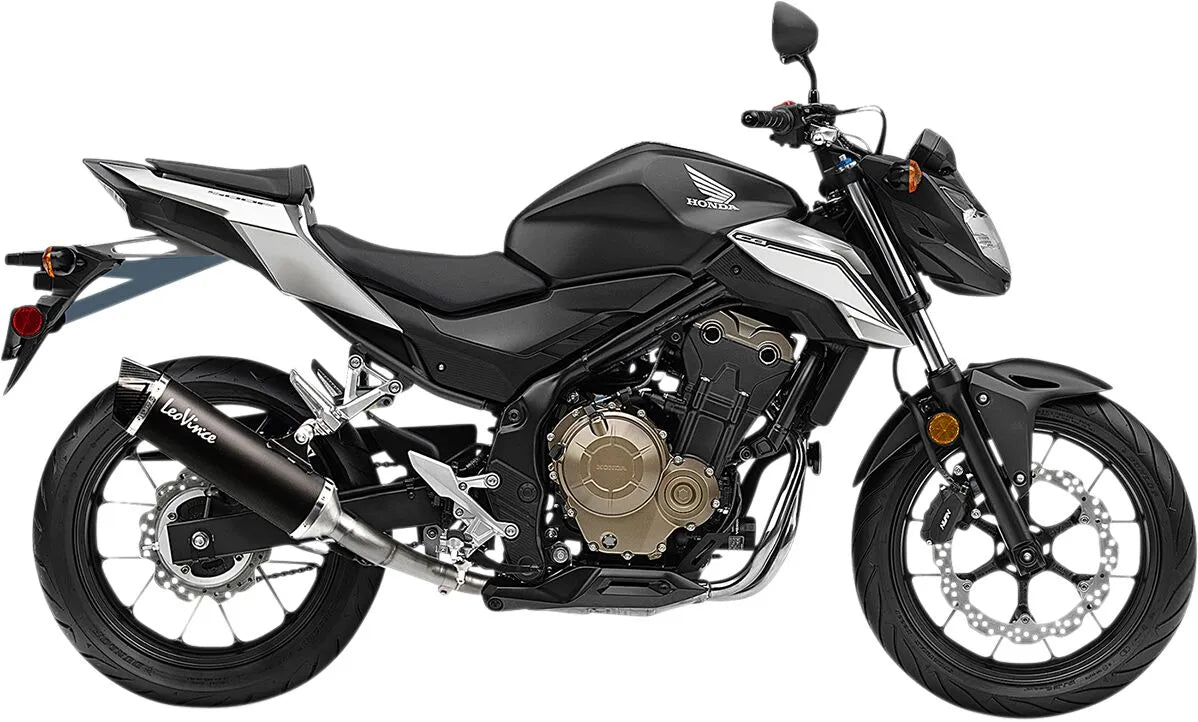 Leovince Nero Slip-on Muffler With Carbon End Cap - ECE Street Legal Approved