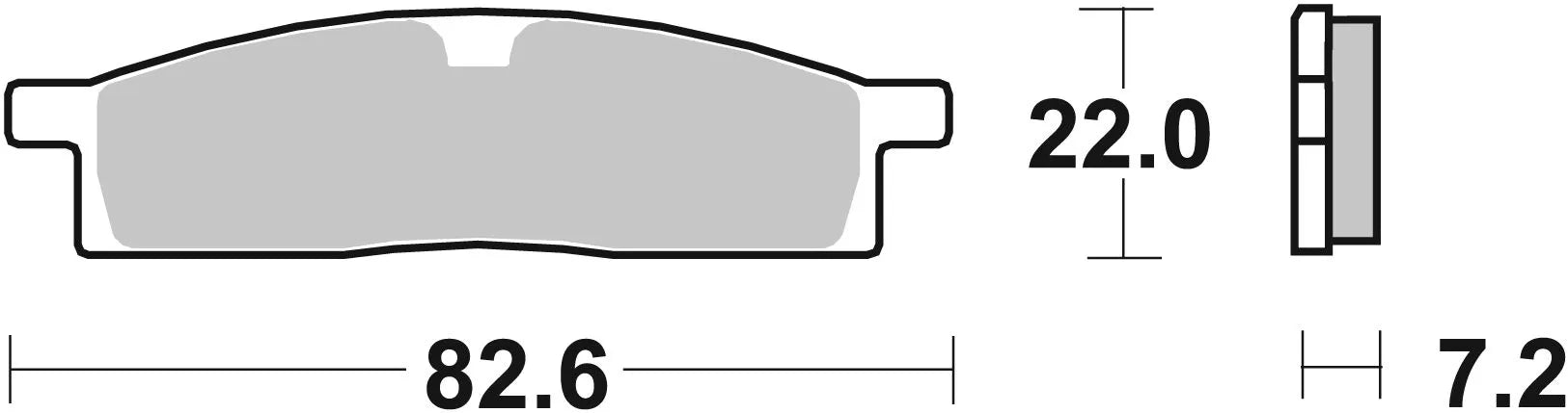 Sbs Rsi Offroad Racing Sintered Brake Pads - Front