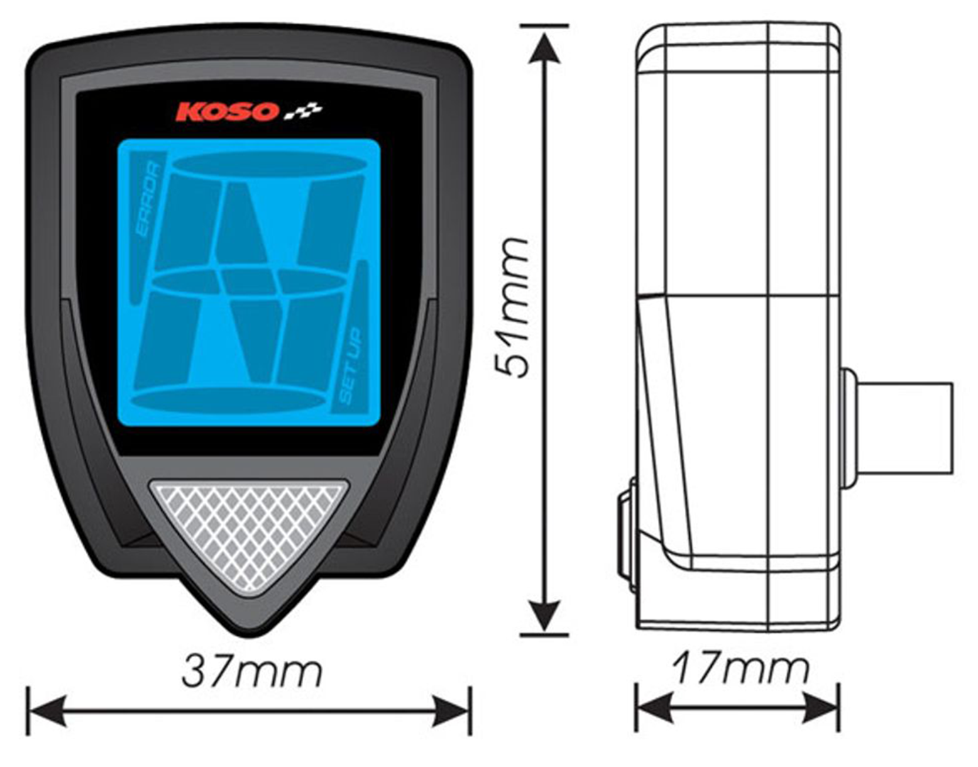 Koso Gear Indicator – Gauges & Dashes