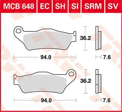Trw All Round Sintered Metal Brake Pads - Front & Rear