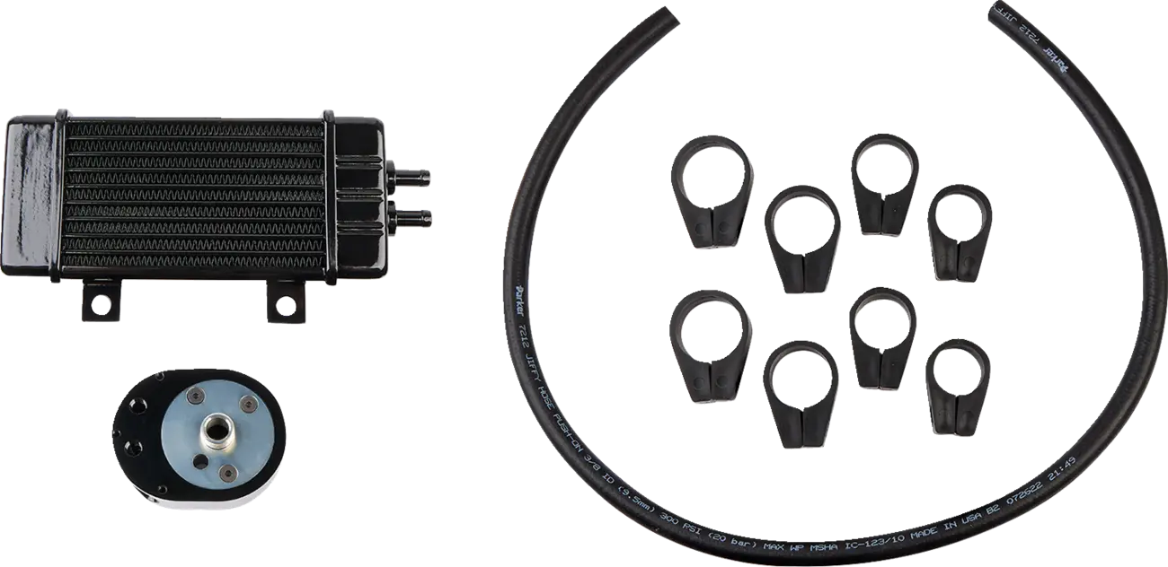 Jagg Oil Coolers Vertical Frame-mount Oil Cooler Kit