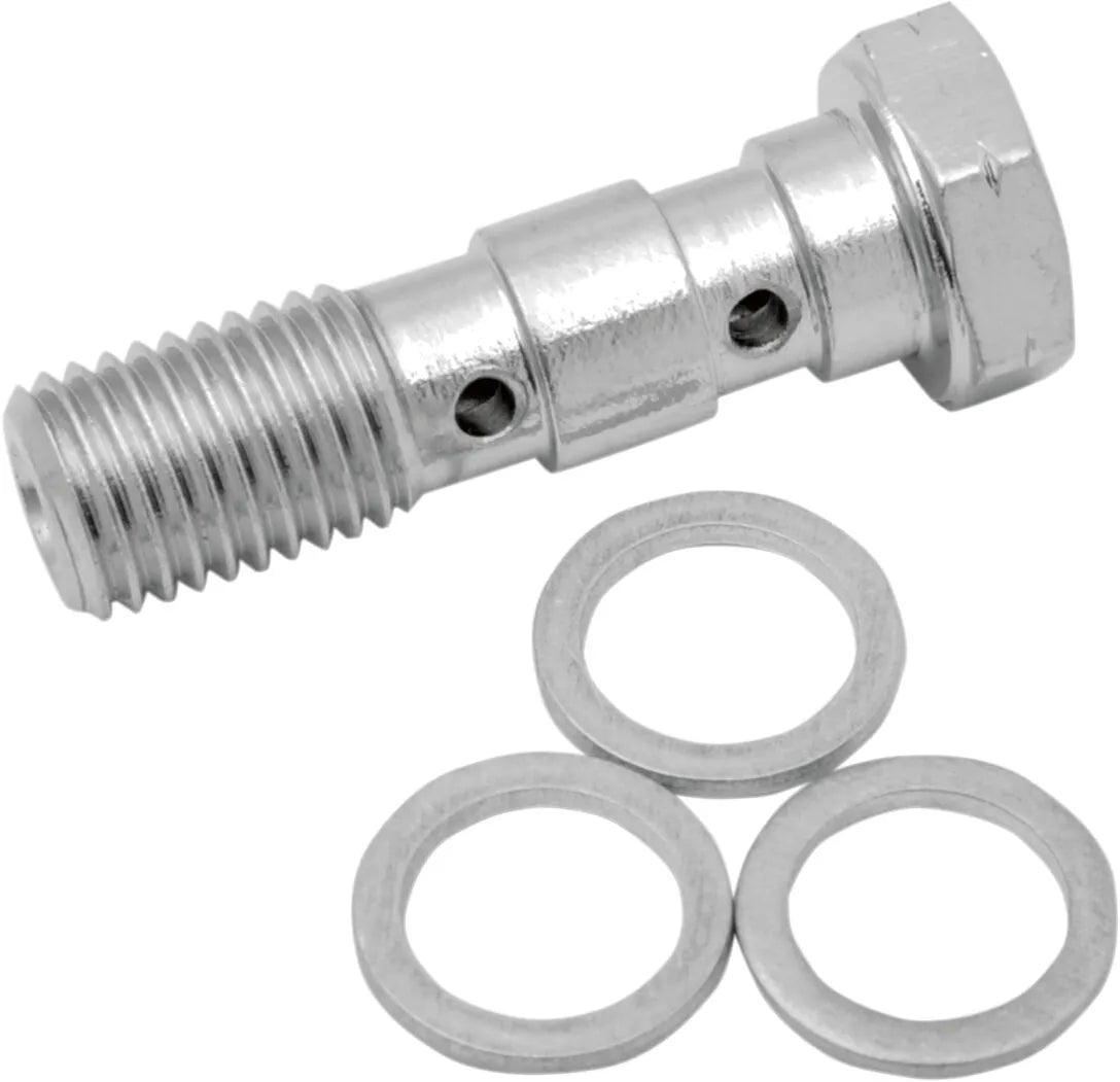Drag Specialties Universal Chrome Steel Banjo Bolt