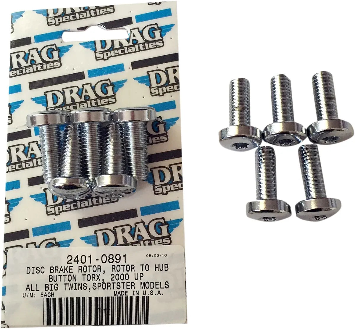 Drag Specialties Disc Brake Hub Mounting Kit - Rear
