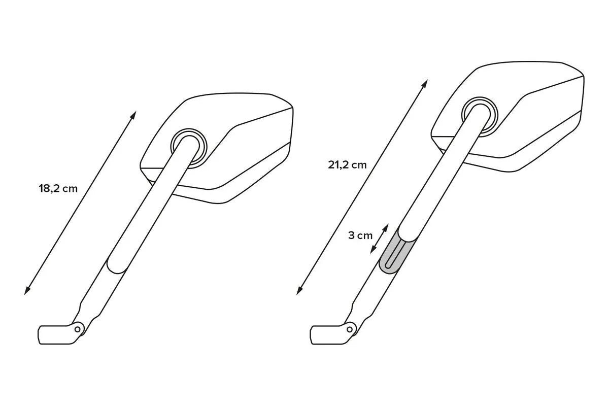 Sw-motech Sport Mirror Set - Long Arm