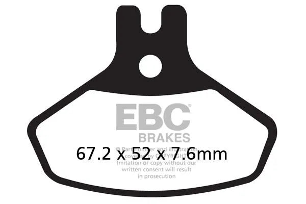 Ebc R Series Sintered Brake Pads For Atv - Front