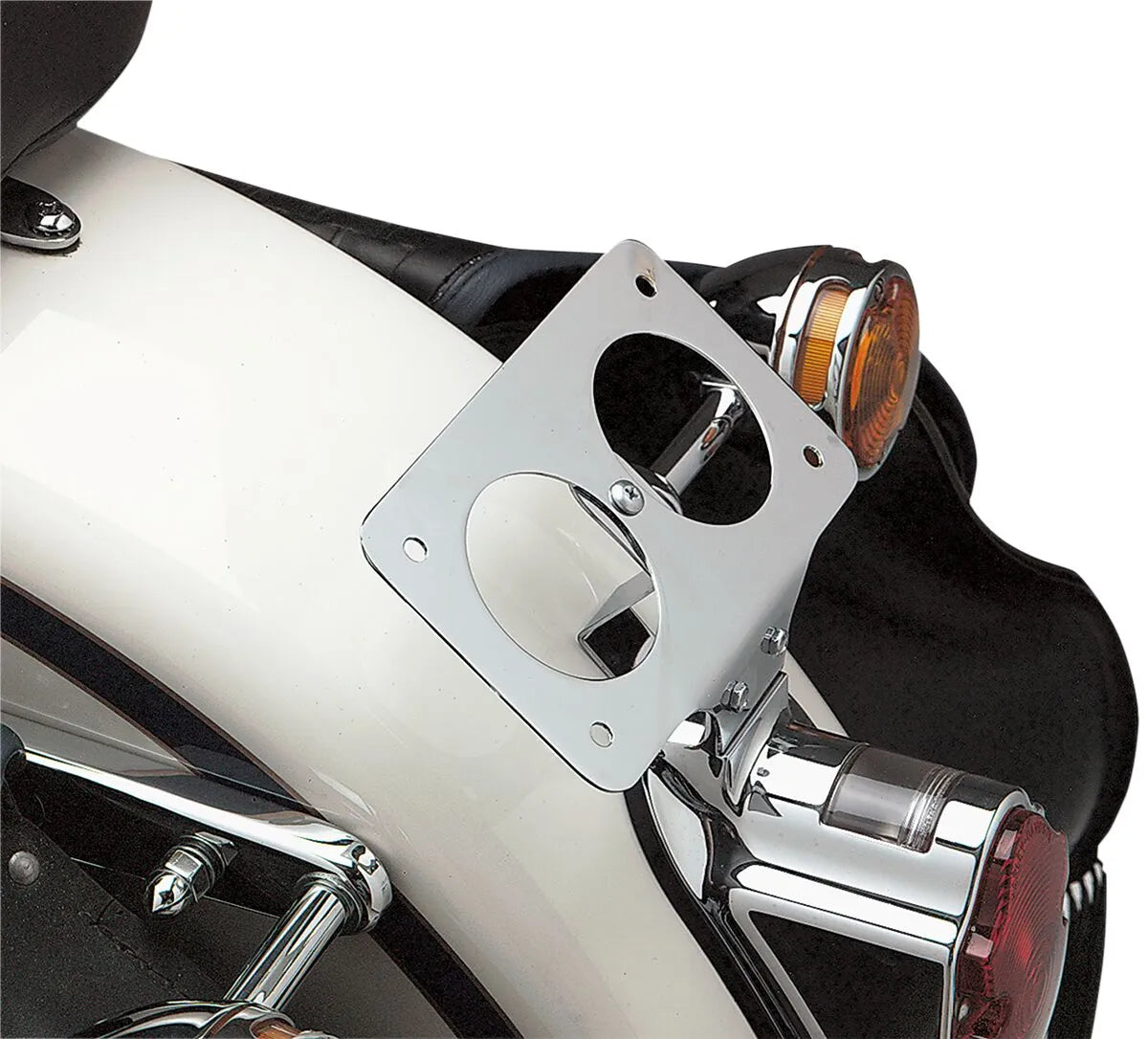 Drag Specialties Laydown License Plate Mount For Harley Davidson