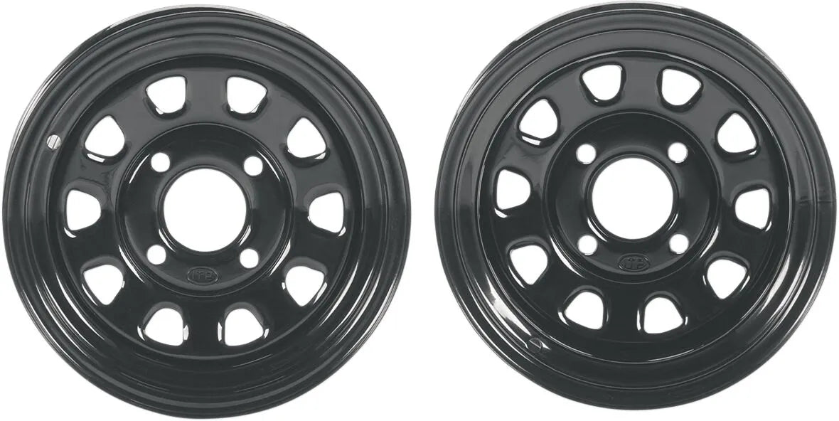 Itp Delta Steel Wheel - 12 Inch Black