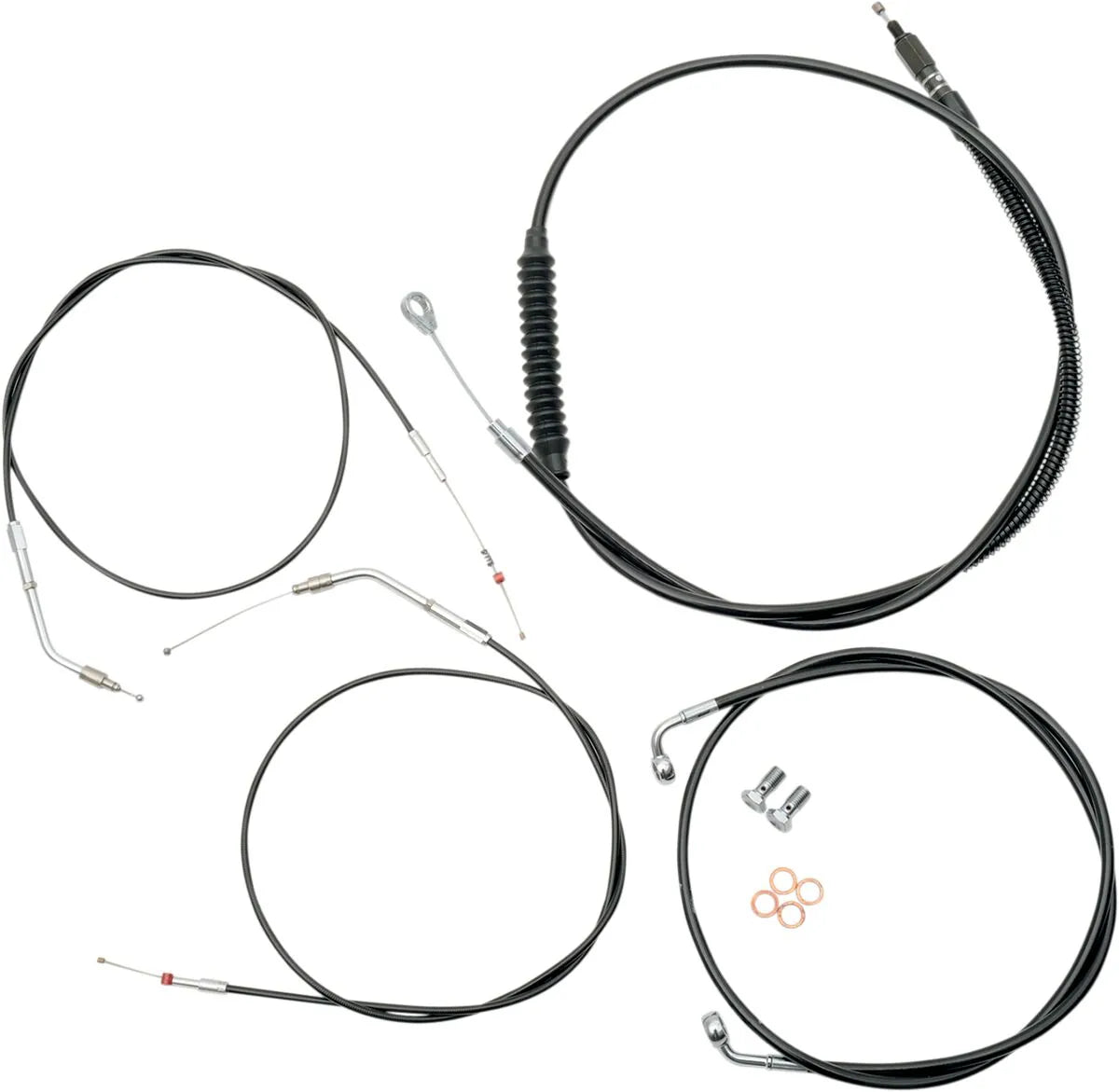 LA CHOPPERS Standard Vinyl Cable/Brake Line Kit for Handlebar