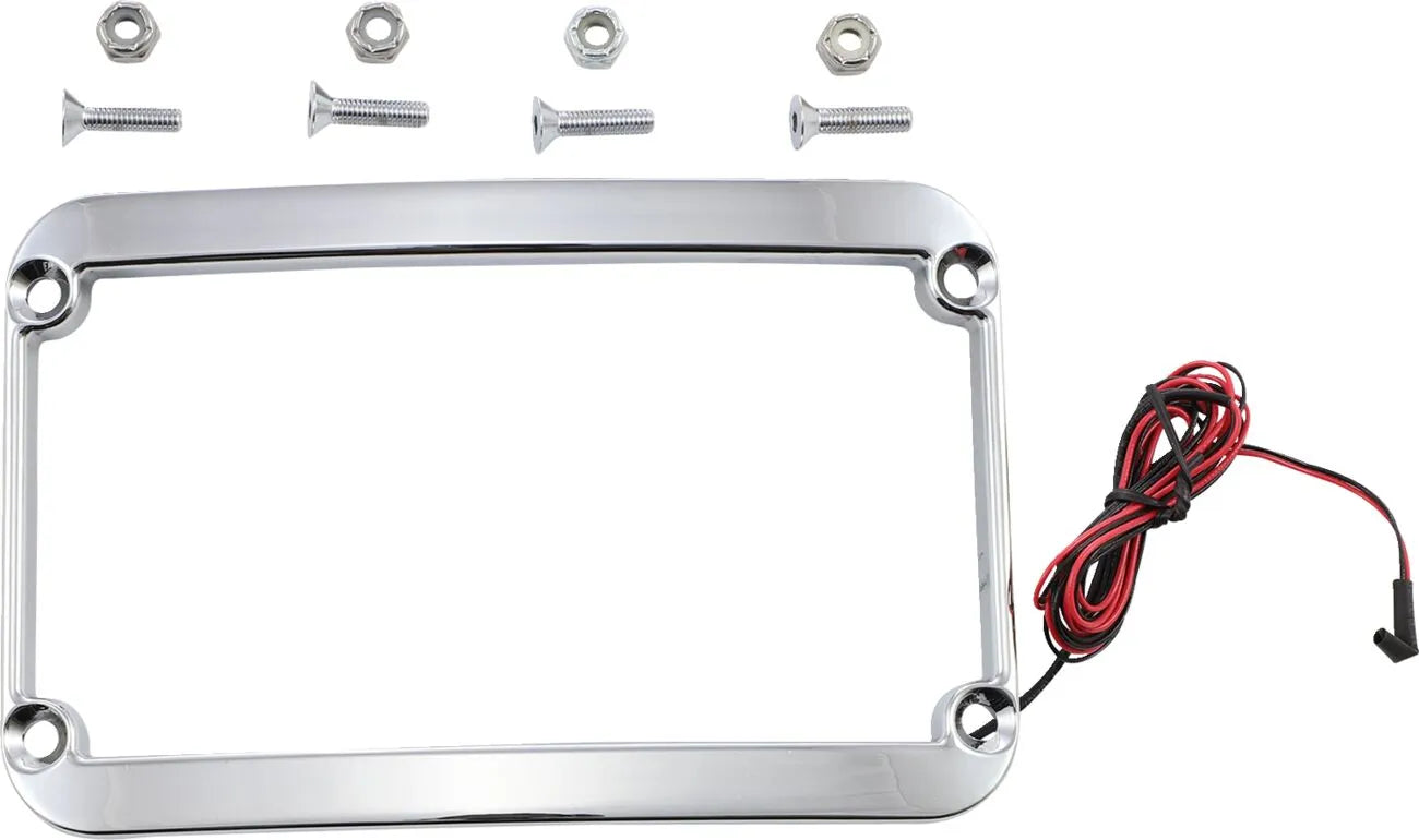 Klock Werks The One Rear Fender Lighted License Frame