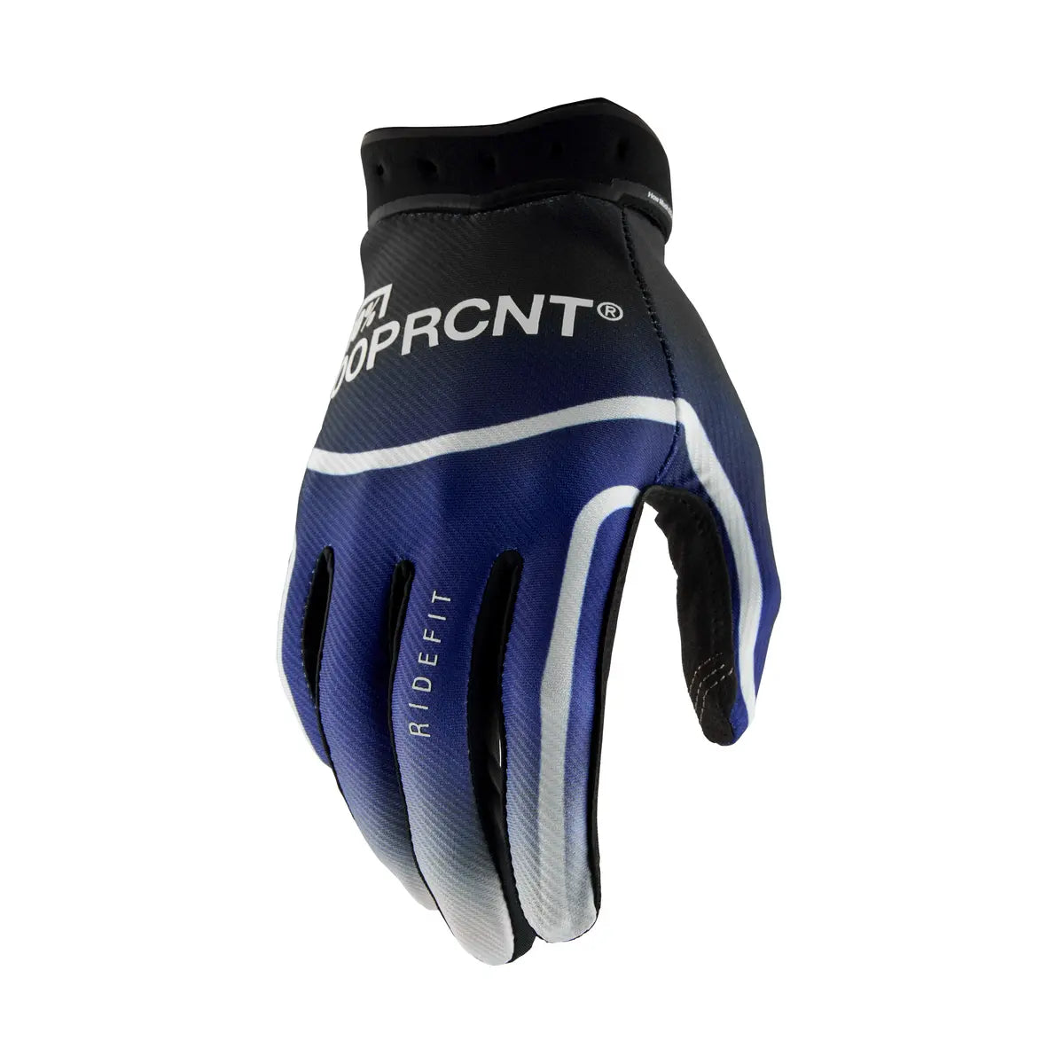 100% Ridefit Glove - Black/Blue/White
