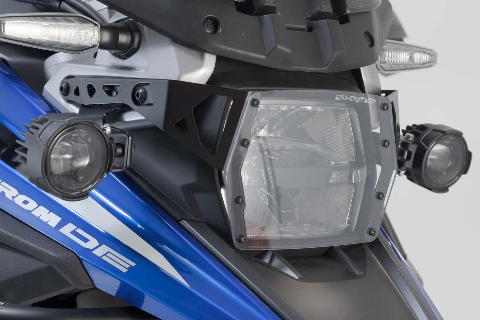 Sw-motech Headlight Guard - Steel & Makrolon Protection