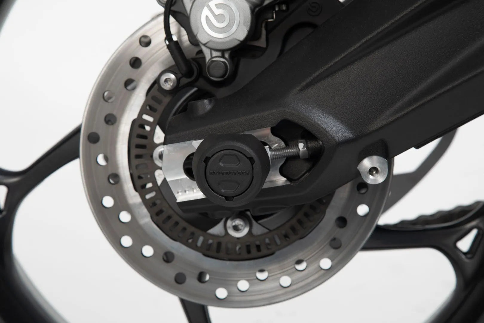 Sw-motech Rear Axle Slider Set For Motorcycle Swing Arms