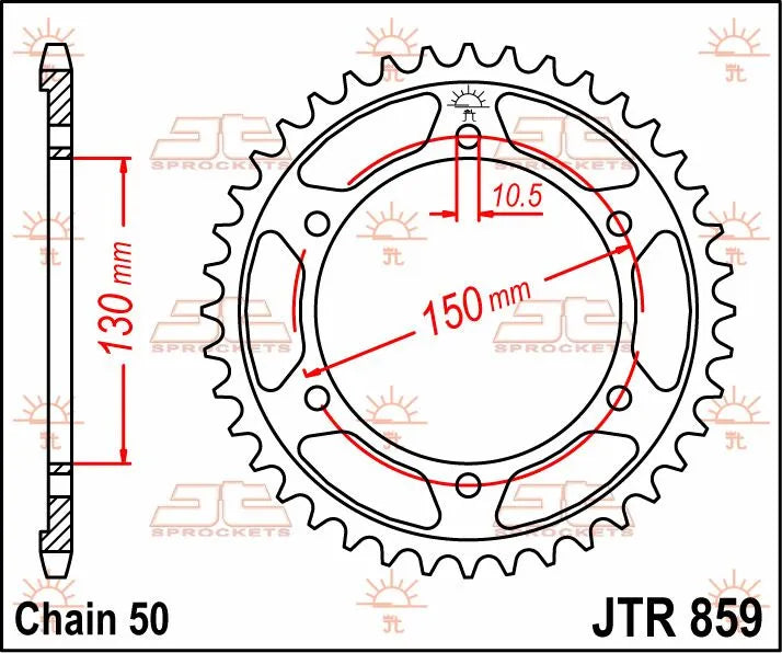 Jt Sprockets Steel Rear Sprocket 530-48t