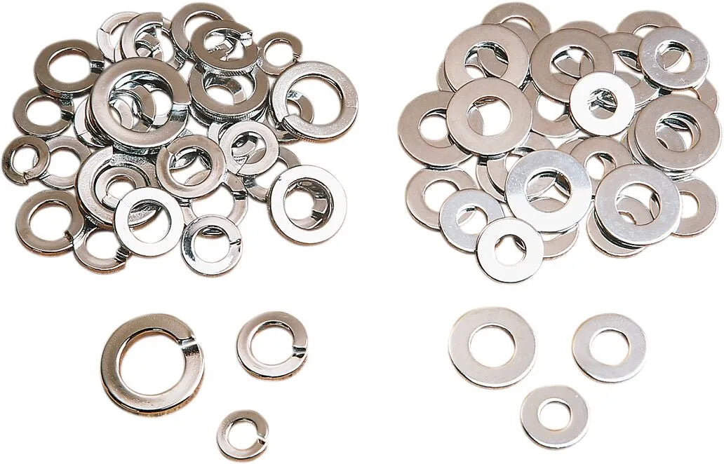 Drag Specialties Assorted Lock & Flat Washer Kit SAE